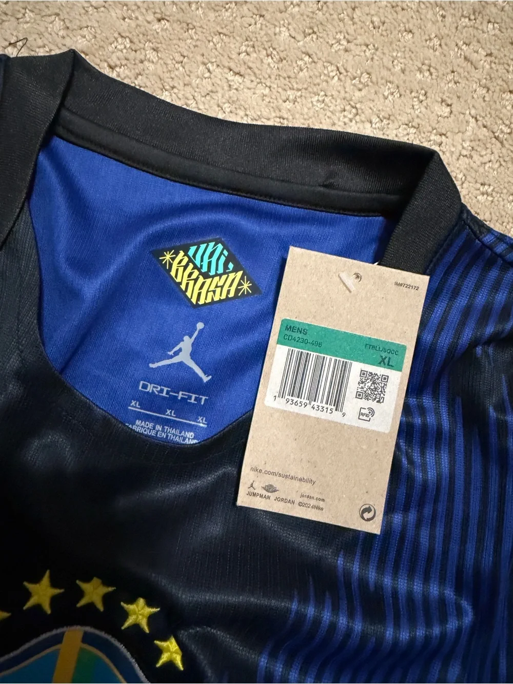 World Cup 2026 Brazil Away Jersey Size XL (Fits Slim, Size Up) Brand New+Tags